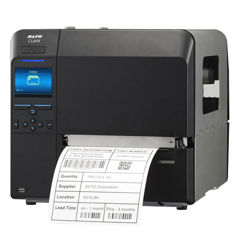 SATO CL6NX寬幅智能工業條碼標簽打印機 6.5英寸寬的CL608e升級版，賦能高效熱收縮包裝